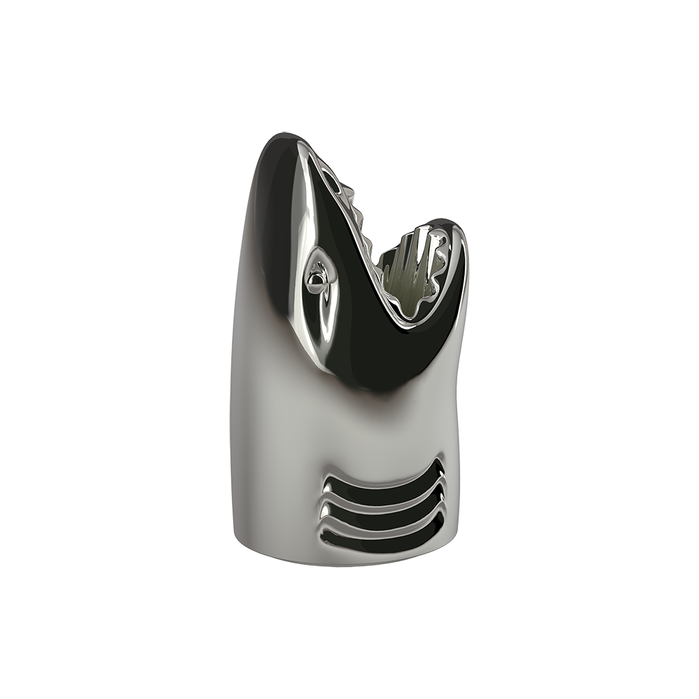 silver umbrella stand shark