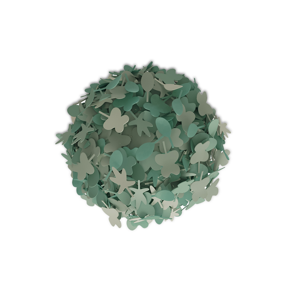 pouf foglie design